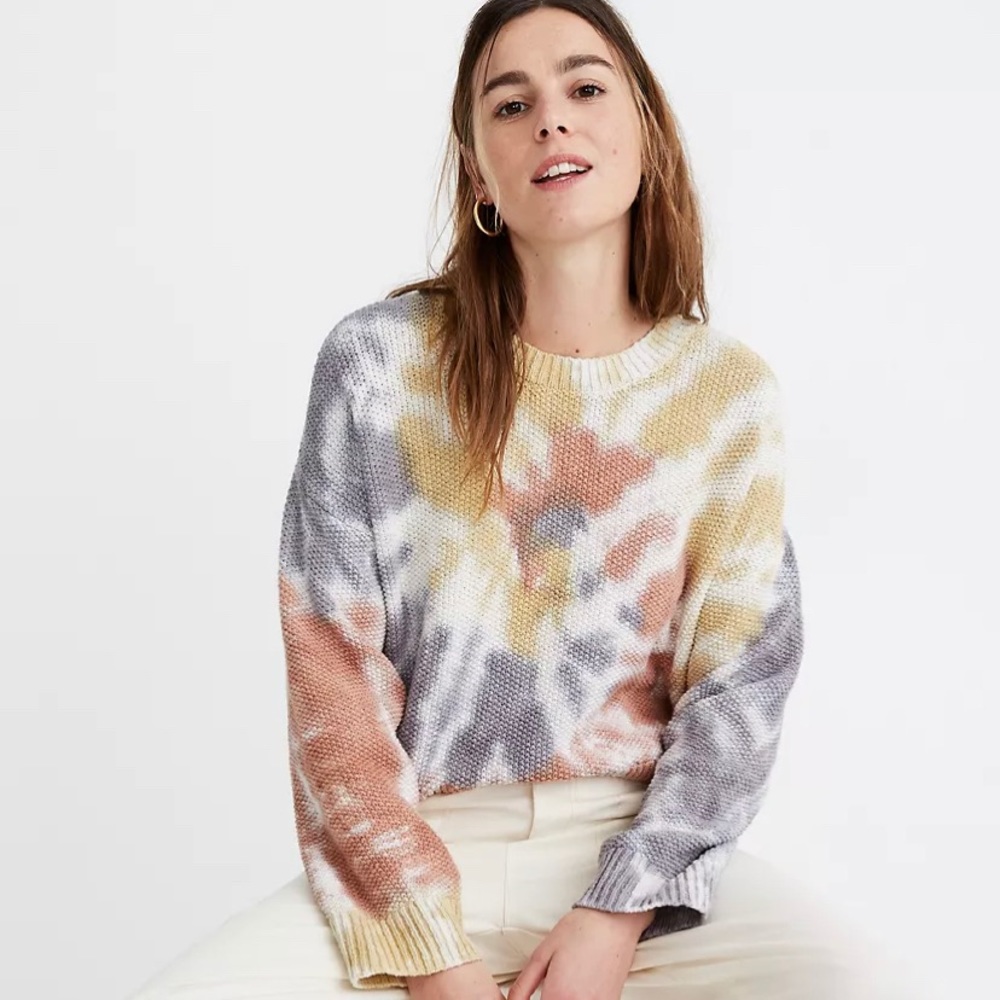 Madewell Tie Dye Westford Sweater